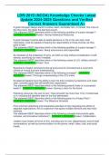 LDR-201S &lpar;NCOA&rpar; Knowledge Checks Latest Update 2024-2025 Questions and Verified Correct Answers Guaranteed A&plus;