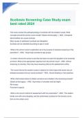 Scoliosis Screening Case Study exam best rated 2024