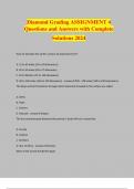 Diamond Grading ASSIGNMENT 4 Questions and Answers with Complete Solutions 2024