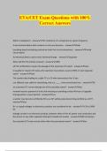 ETA&sol;CET Exam Questions with 100&percnt; Correct Answers