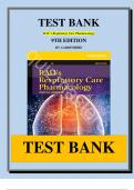 Test Bank For Rau's Respiratory Care Pharmacology 9th Edition by Douglas S. Gardenhire||ISBN 978-0323299688||Chapter 1-23||Complete Guide A+