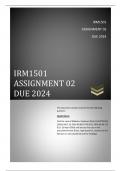 IRM1501 ASSIGNMENT 02 Semester 01  2024....This document contains answers for the following question: QUESTION 01 Find the case of Makate v Vodacom (Pty) Ltd (CCT52/15) [2016] ZACC 13; 2016 (6) BCLR 709 (CC); 2016 (4) SA 121 (CC)  (26 April 2016) and disc