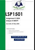 LSP1501 Assignment 3 (QUALITY ANSWERS) 2024