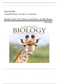 Test Bank - Campbell Biology-Concepts & Connections, 10th Edition (Taylor, 2024) Chapter 1-38 | All Chapters