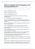 Daance module 2 Exam Questions and Answers&lpar;RATED A&plus;&rpar;