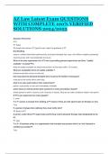 AZ Law Latest Exam QUESTIONS WITH COMPLETE 100&percnt; VERIFIED SOLUTIONS 2024&sol;2025