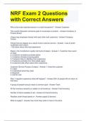 NRF Exam 2 Questions with Correct Answers 