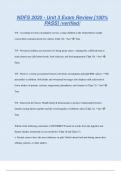 NDFS 2020 - Unit 3 Exam Review &lbrack;100&percnt;  PASS&rsqb; &sol;verified&sol;