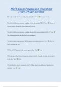 NDFS Exam Preparation Worksheet  &lbrack;100&percnt; PASS&rsqb; &sol;verified&sol;