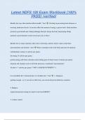 Latest NDFS 100 Exam Workbook &lbrack;100&percnt;  PASS&rsqb; &sol;verified&sol;