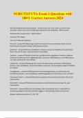 NURS 5315 UTA Exam 2 Questions with 100&percnt; Correct Answers 2024