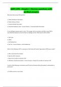 AAPC CPB - Chapter 1 Review questions with verified answers