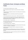 Certification Exam&colon; Urinalysis and Body Fluids 2024&sol;2025 &lpar;100&percnt; verified &rpar;