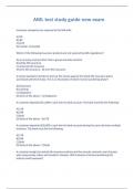 AML test study guide new exam