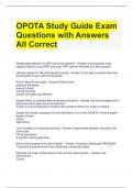 OPOTA Study Guide Exam Questions with Answers All Correct