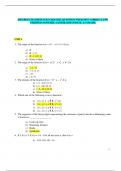 DISCRETE MATHEMATICS 2024-2025. QUESTION WITH 100 CORRECT AND VERIFIED ANSWERS. LATESR 2024 UPDATE. A+ GRADE.