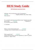HESI Study Guide HESI Admission Assessment Exam