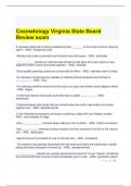 Cosmetology Virginia State Board Review exam