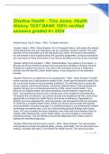 Shadow Health - Tina Jones, Health History TEST BANK 100% verified answers graded A+ 2024.