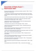 Essentials of Patho Exam 1 - Rasmussen 2021