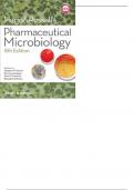 TEST BANK AND STUDY GUIDE FOR HUGO AND RUSSELL'S PHARMACEUTICAL MICROBIOLOGY 8TH EDITION