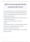 USPA C License study guide Question and Answer 100% Correct