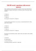 NR 509 week 1 questions with correct answers|100% verified|45 pages