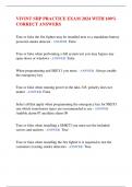 VIVINT SHP PRACTICE EXAM 2024 WITH 100&percnt;  CORRECT ANSWERS