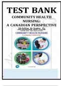 Test Bank for Community Health Nursing: A Canadian Perspective 5th Edition by Stamler ISBN 9780134837888 Chapter 1-33 | Complete Guide A+