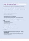 ACA Assurance Bundled Exams Full Solution Pack Completely Solved 100&percnt;