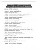 Updated BSEP words Exam&sol;142 Complete Questions and Answers