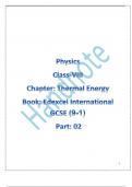 Thermal energy of physics