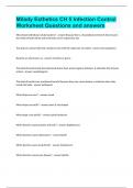 Milady Esthetics CH 5 Infection Control Worksheet Questions and answers
