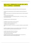 WEB WOC SEMINARS&colon;EXAM 2024 WITH 100&percnt; CORRECT ANSWERS