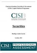 Securities (CISI Level 3) - Capital Markets Programme / IOC