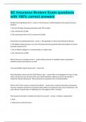 SC Insurance Brokers Exam questions with 100&percnt; correct answers