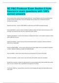 SC P&C Producer Exam Section 6 Auto Insurance exam questions with 100&percnt; correct answers&period;