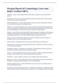 Oregon Board of Cosmetology Laws and Rules Verified 100&percnt;