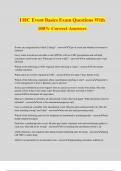 UHC Event Basics Exam Questions With 100&percnt; Correct Answers