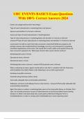 UHC EVENTS BASICS Exam Questions With 100&percnt; Correct Answers 2024