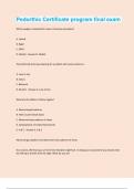 Pedorthic Certificate program final exam Questions And Answers&excl;&excl;