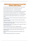 NDHCB &lpar;Medical Emergencies&rpar; Exam With Answers 100&percnt; Correct 