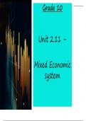 Mixed Economic System and Government intervention to correct market failures