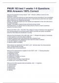 PRNU PACKAGE DEAL 100&percnt; CORRECT EXAMS WITH SCORE A&plus; GUARANTEE