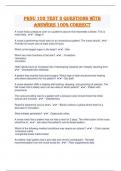PRNU 103 Test 3 Questions with Answers 100&percnt; Correct 