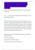 Portage Learning Anatomy & Physiology 2&colon; Module 2 Exam questions and answers well defined 