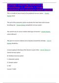 Portage Learning Anatomy & Physiology 2&colon; Module 1 Exam questions and answers latest update