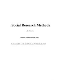Samenvatting: Social Research Methods - Alan Bryman