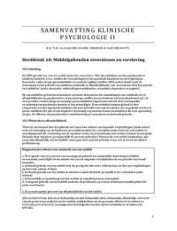 Klinische psychologie II