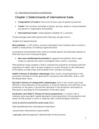 IEB International Economic Business Summary